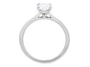 Smycken - ENSTENSRING, 18K vitguld - View 2