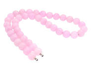 Smycken, COLLIER, färgade rosa stenkulor, i auktion: Lilla Smycken – Tisdag 24 mars