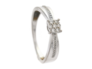 Smycken, RING, 18K vitguld, i auktion: Lilla Smycken – Tisdag 21 april