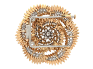 Smycken - BROSCH, 18K guld/platina - View 2