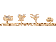 Smycken - CHOPARD, armband med 4 berlocker - View 3