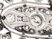 Smycken - BROSCH, platina - View 4