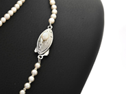 Smycken - PÄRLCOLLIER, odlade saltvattenspärlor ca 3 mm - View 2