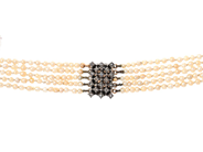 Smycken - PÄRLCOLLIER, 5-radigt - View 2