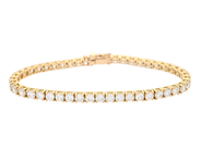 Smycken, TENNISARMBAND, 18K guld, i auktion: Moderna – Lördag 11 april