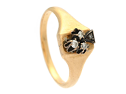 Smycken, RING, 18K guld/silver, i auktion: Lilla Smycken – Tisdag 21 april