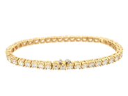 Smycken - TENNISARMBAND, 18K guld - View 2