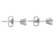 Smycken - ENSTENSÖRHÄNGEN, 18K vitguld - View 2