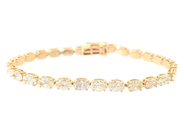 Smycken - TENNISARMBAND, 18K guld - View 1