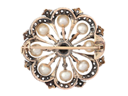 Smycken - BROSCH, 14K guld/silver - View 2