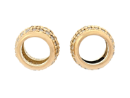 Smycken - HÄNGE/PÅHÄNGE, 2 st 18K guld,114 briljantslipade diamanter ca 0,42 ctv - View 2