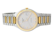 CERTINA, DS, Boett nr. 113.7060/7260/7360.44M, herrur, 34 mm, bicolour, quartz (går ej), safirglas, datum, skadad urtavla, integrerad originallänk, viklås, ca 1995.
