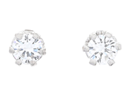Smycken, ENSTENSÖRHÄNGEN. 18K vitguld, 2 briljantslipade diamanter ca 0,36 ctv, i auktion: Lilla Smycken – Tisdag 21 april