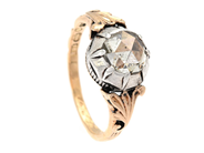 Smycken, RING, 18K guld/silver, i auktion: Klassiska – Lördag 25 april