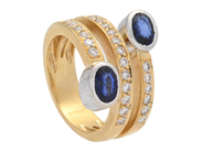 Smycken - RING, 18K guld/vitguld - View 1