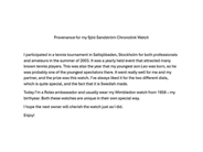 Klockor - SJÖÖ SANDSTRÖM, Chronolink - View 12