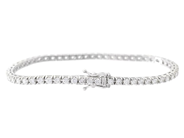 Smycken - TENNISARMBAND, 18K vitguld - View 2
