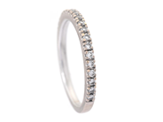 Smycken - ALLIANSRING, 18K vitguld med 19 briljantslipade diamanter 0,19 ctv TW(G)/VS - View 1