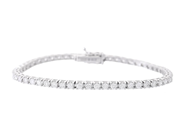 Smycken - TENNISARMBAND, 18K vitguld - View 1