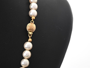 Smycken - PÄRLCOLLIER, odlade pärlor ca 6,3 mm - View 2