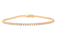 Smycken - TENNISARMBAND, 18K guld - View 1