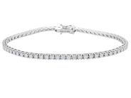 Smycken - TENNISARMBAND, 18K vitguld - View 1