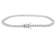 Smycken - TENNISARMBAND, 18K vitguld - View 2