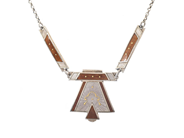 Smycken, COLLIER, sterlingsilver, i auktion: Allmänna – Tisdag 23 juni