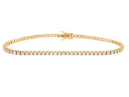 Smycken - TENNISARMBAND, 18K guld - View 1
