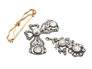 Smycken - BROSCH, silver/18K guld - View 4