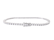 Smycken - TENNISARMBAND, 18K vitguld - View 2