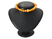 Smycken, ARMBAND/CHOKER, bärnstenskulor ca 8-13,3 mm, i auktion: Lilla Smycken – Tisdag 2 juni