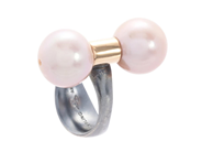 Smycken - ORRLING, Barbelle pearl ring - View 1
