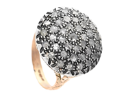 Smycken - RING, 9K guld/silver - View 1