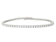 Smycken - TENNISARMBAND, platina - View 1