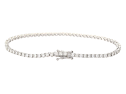 Smycken - TENNISARMBAND, 18K vitguld - View 2