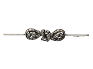 Smycken - BROSCH, 18K vitguld/silver - View 1