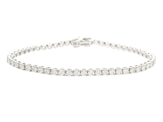 Smycken - TENNISARMBAND, 18K vitguld - View 1