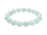 ARMBAND, kulor av jade, elastiskt band, kulornas bredd 11,6 mm, bredd 7 cm, vikt 45,7 g.