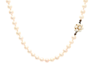 Smycken, PÄRLCOLLIER, odlade pärlor ca 6,5 mm, i auktion: Lilla Smycken – Tisdag 16 juni