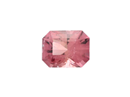 Ädelstenar - ROSA TURMALIN, rektangulärt slipad - View 1