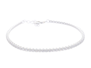 Smycken, TENNISARMBAND, sterlingsilver, i auktion: Allmänna – Tisdag 28 juli