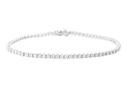 Smycken, TENNISARMBAND, 18K vitguld, i auktion: Klassiska – Lördag 27 juni