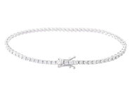 Smycken - TENNISARMBAND, 18K vitguld - View 2
