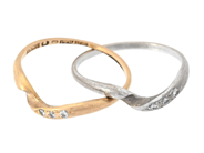 Smycken - RING, 18K guld/vitguld - View 2