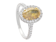 Smycken - RING, platina/18K guld - View 1