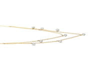 Smycken - COLLIER, 18K guld/vitguld - View 2