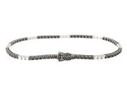 Smycken - TENNISARMBAND, 18K vitguld/svartrodierat - View 2