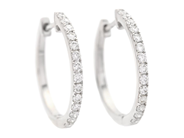 Smycken - ÖRHÄNGEN, 18K vitguld - View 1