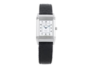 JAEGER-LE COULTRE, Reverso Lady, Cal 846/1, Verk nr. 2793057, Serie nr. 1850918, Ref nr. 260.840.862, Boett nr. 260.8.86, damur, 19,5 x 28,5 (33) mm, stål, manuell, safirglas, läderband, originalspänne, cert, maj 1997, box, ytterkartong.
